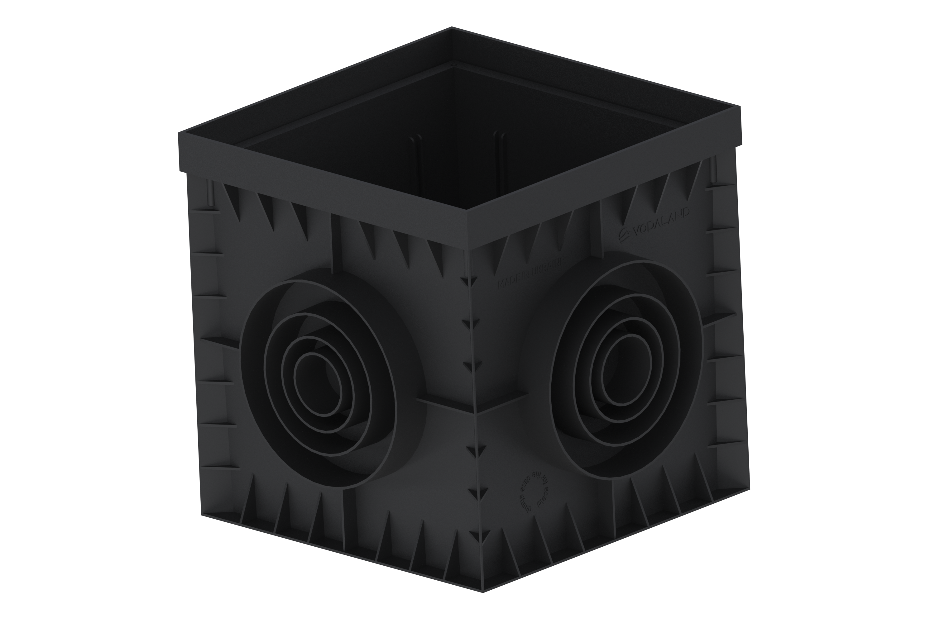 Дождеприемник пластиковый Vodaland Base 300х300 Черный (8370)