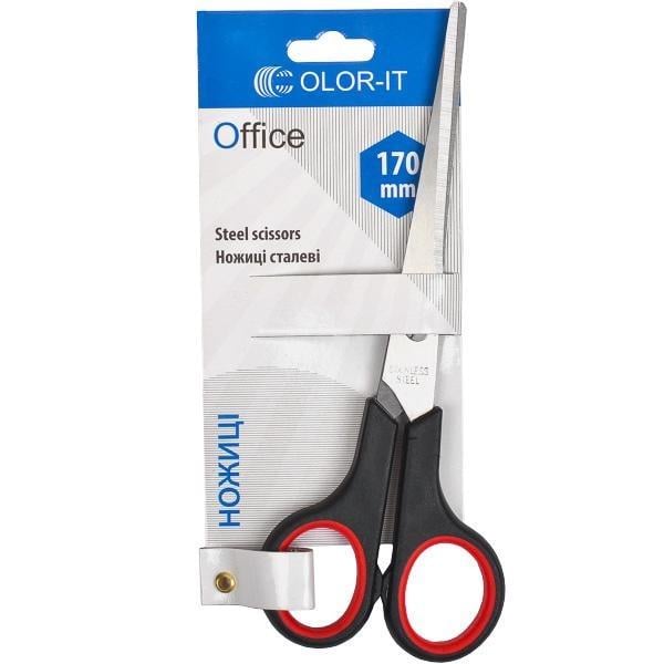 Ножницы канцелярские Color-it C Scissors Черно-красный (SC-403-B-12)