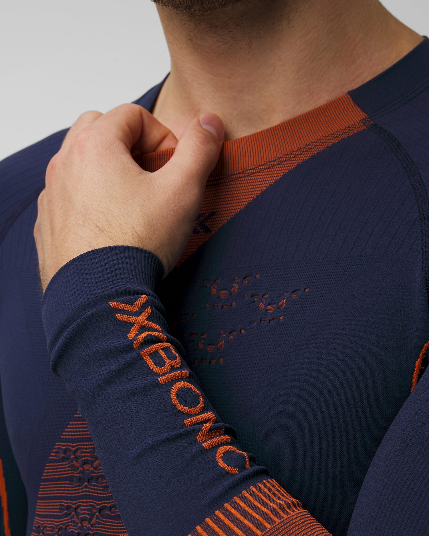 Комплект термобелья мужской X-Bionic Energy Accumulator Light Set EA-WTH2W24M+EA-SP05W25M-A096 L Marine/Orange - фото 5