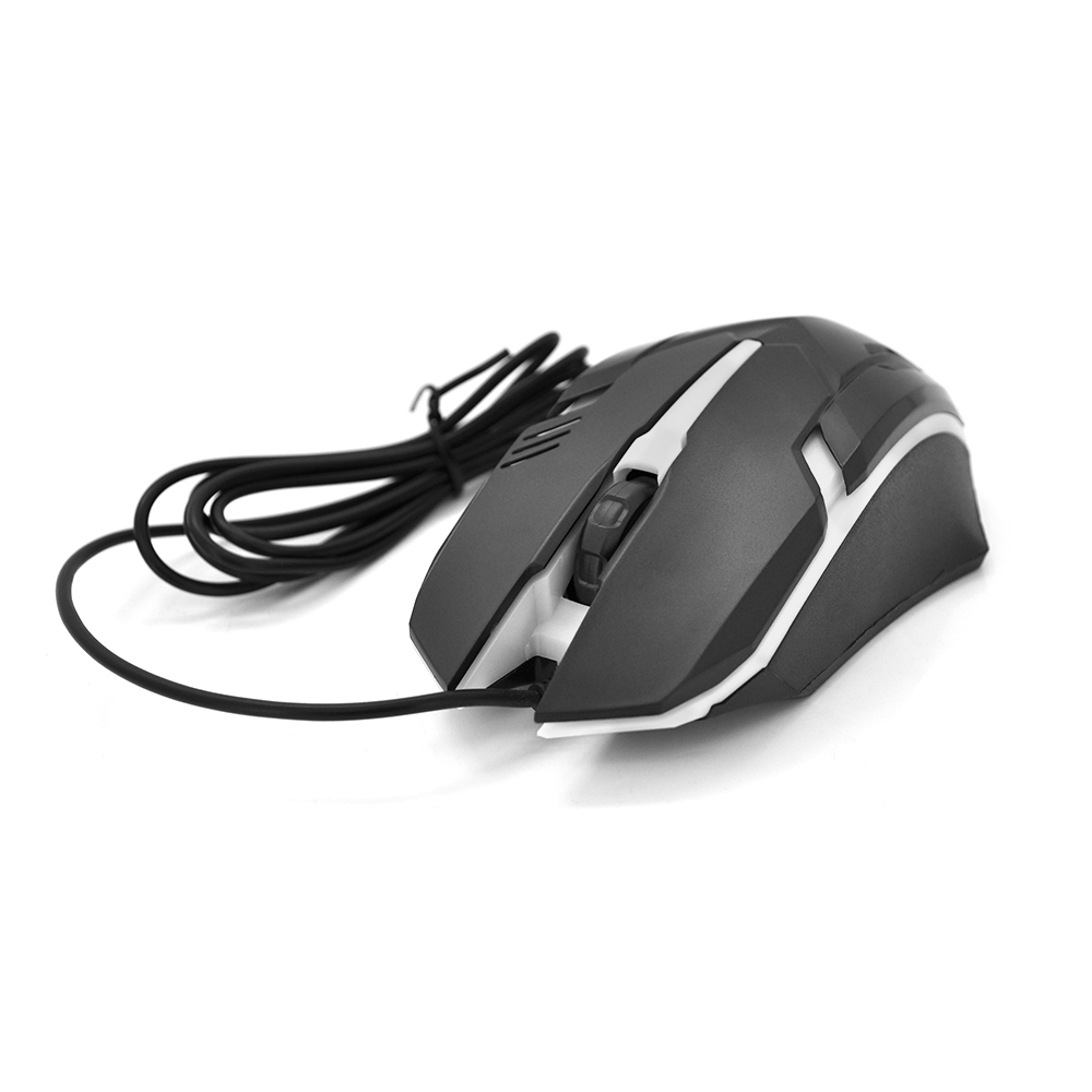 Компьютерная мышка проводная Jedel M66 USB оптическая с подсветкой Черный (5288)