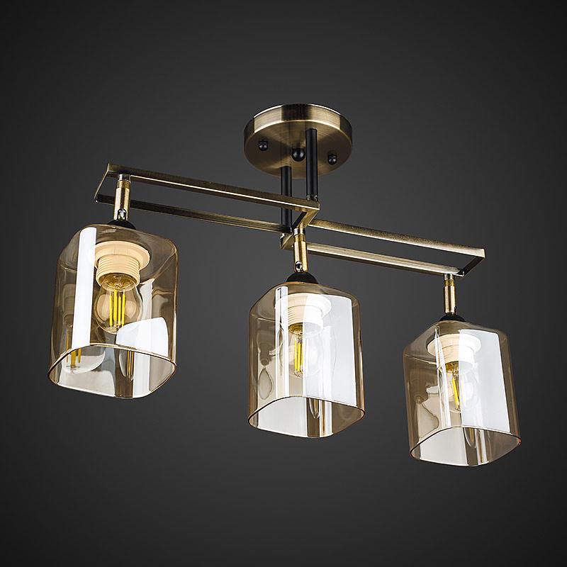 Потолочная люстра Light House DL-17328/3 AB BR Бронзовый