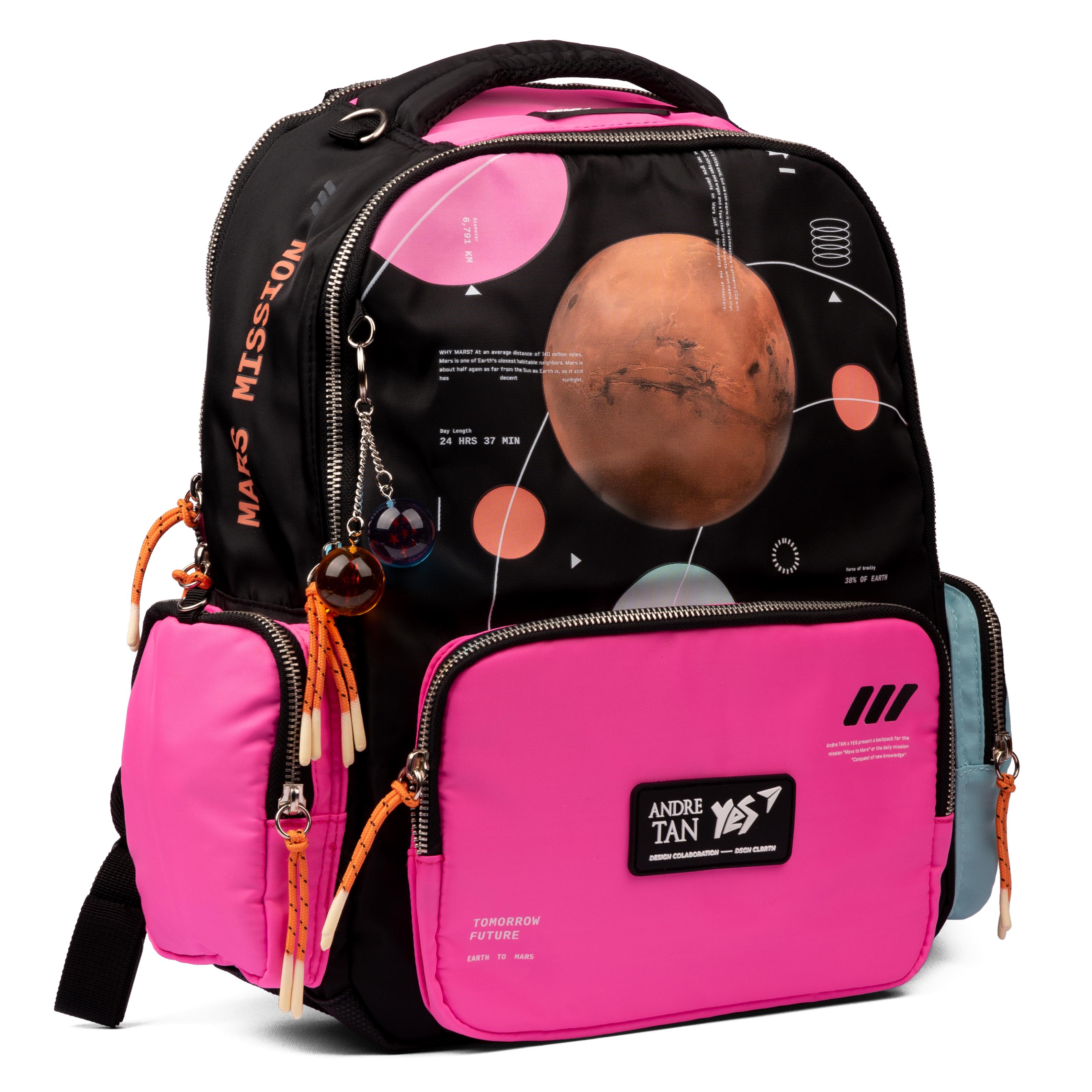 Рюкзак Yes TS-93 559036 Черный с розовым