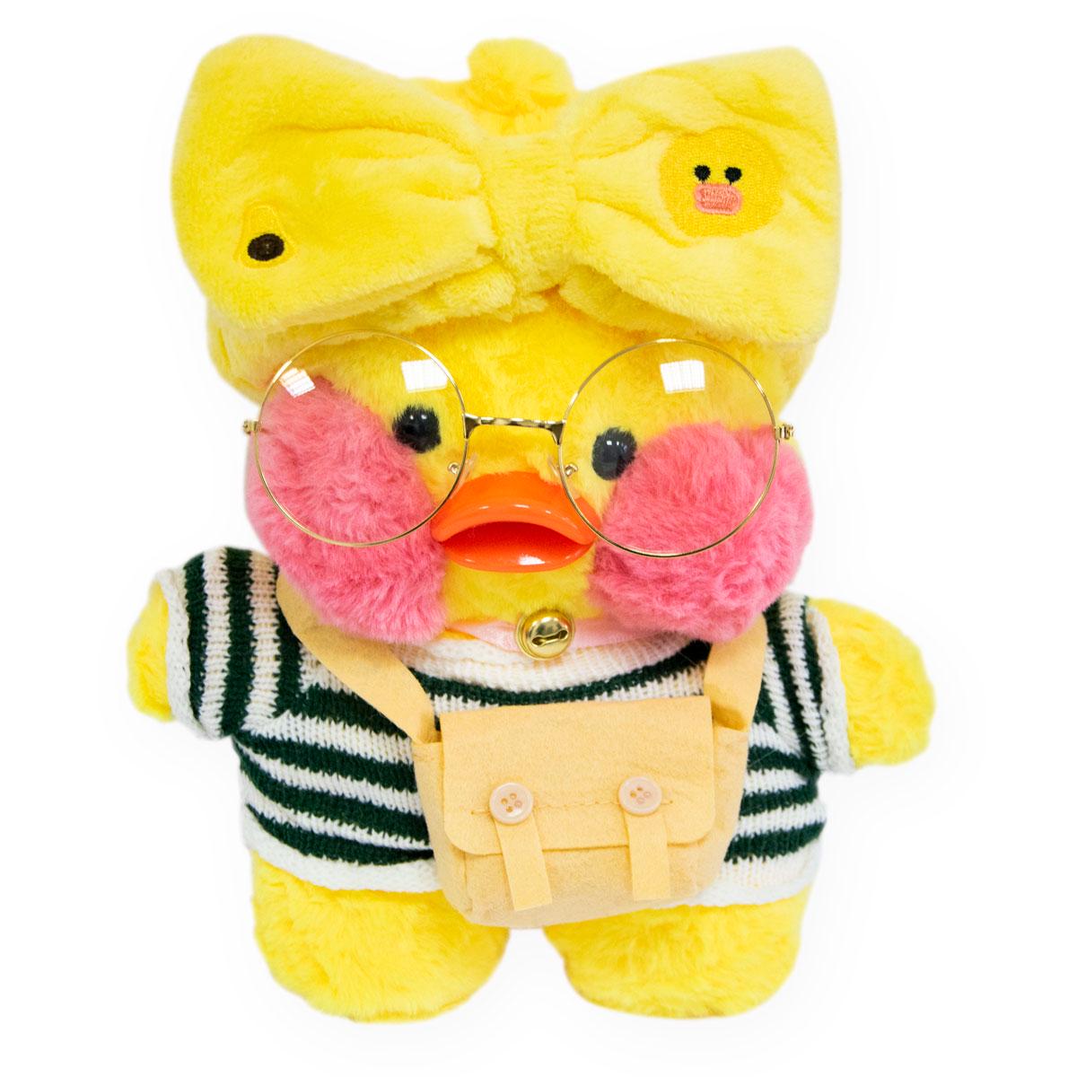 Утка в одежде Lalafanfan 30 см Желтая в тельняшке (1009725-Other-3) Утка в одежде Lalafanfan 30 см Желтая в тельняшке (1009725-Other-3)