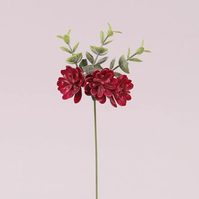 Веточка декоративная Flora с красным цветом 12 шт. (72890)