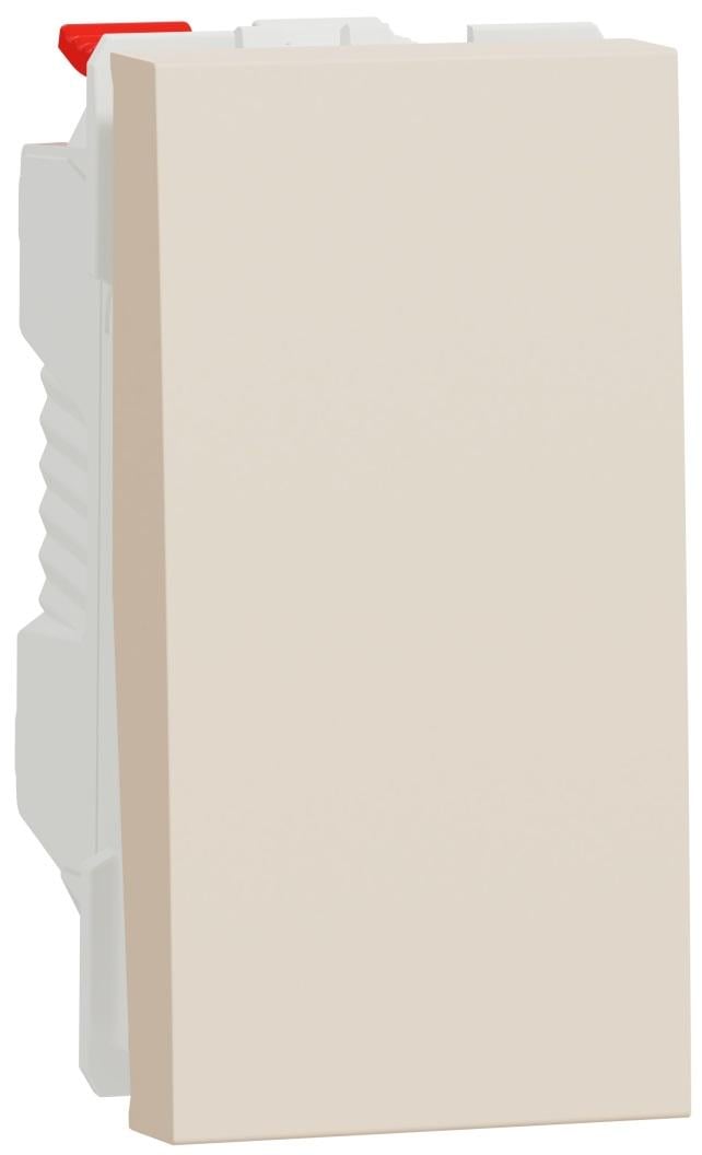 Выключатель проходной Schneider Electric Unica New одноклавишный схема 6 10 А 1 модуль ABS-UV Бежевый (NU310344)