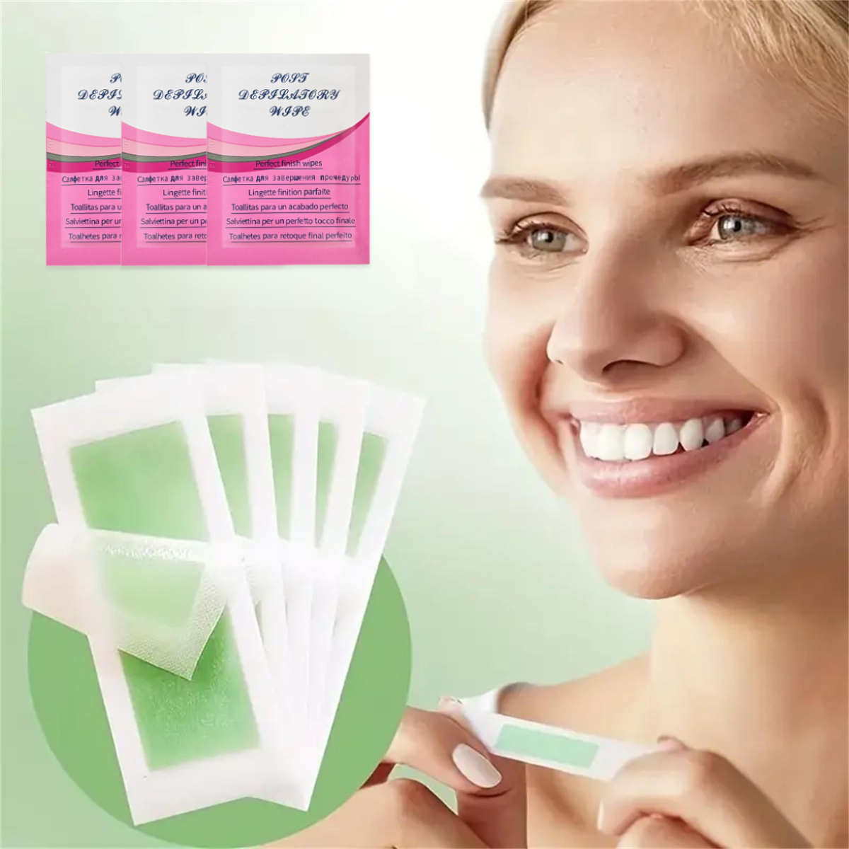 Воскові смужки для обличчя FacialStrips 10 шт. (2695) - фото 2