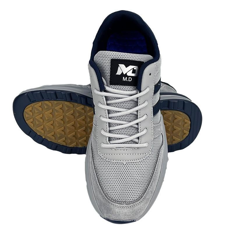 Кроссовки мужские комбинированные кожаные 20010-4 p. 42 26-26,5 см Серый