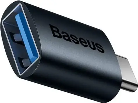 Переходник Baseus Ingenuity Series Mini OTG ZJJQ000003 Type-C to USB-A 3,1 Blue (1975453378)