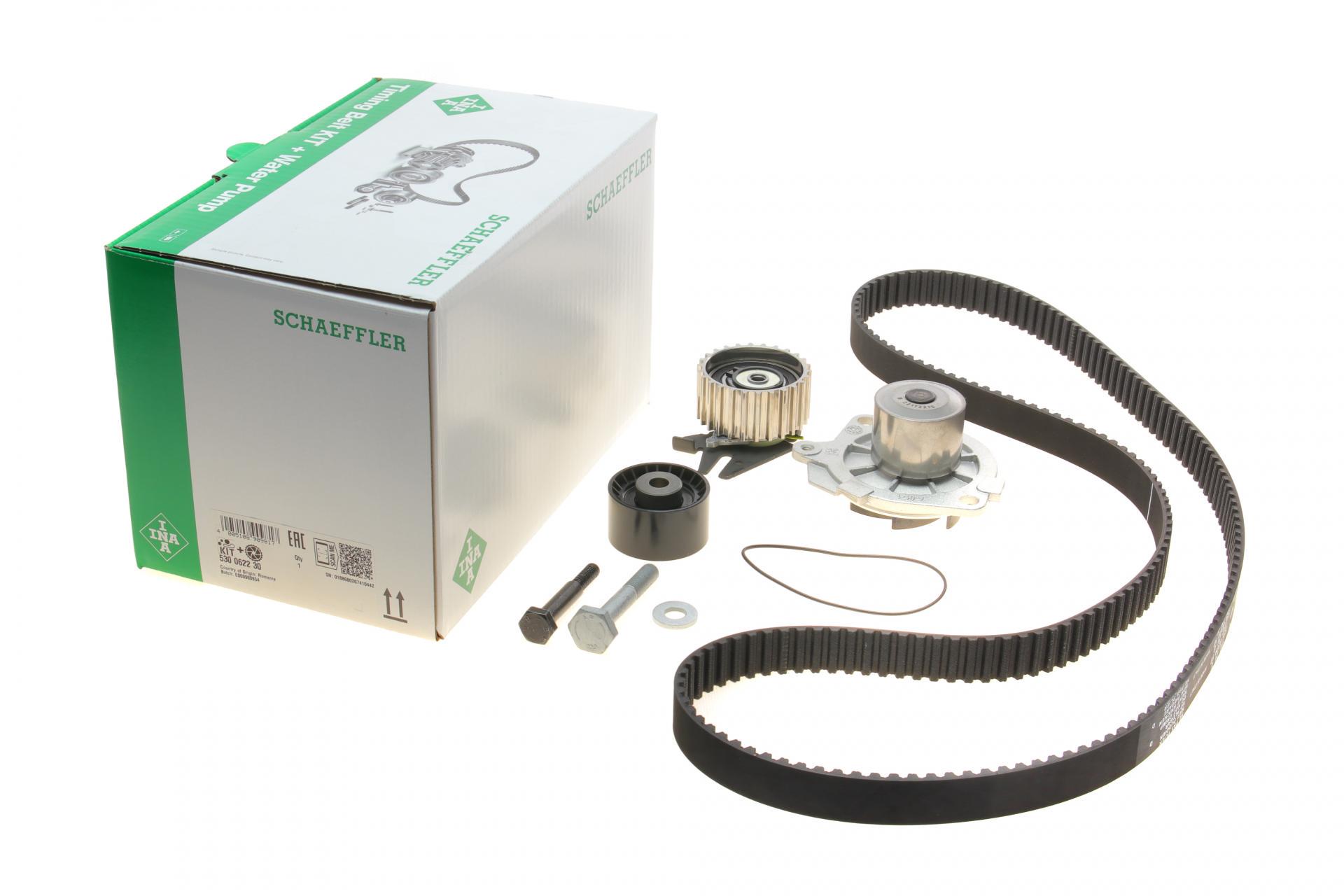 Комплект ГРМ и помпа INA Fiat Doblo 1.9D/JTD 01-/74/77/88kw (530 0622 30)