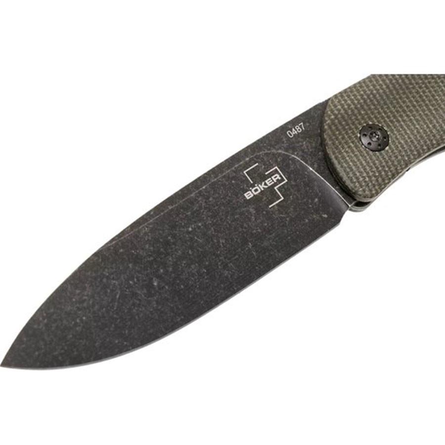 Туристические нож складной Boker Plus Exskelibur I Framelock Micarta Green (01BO359) - фото 3