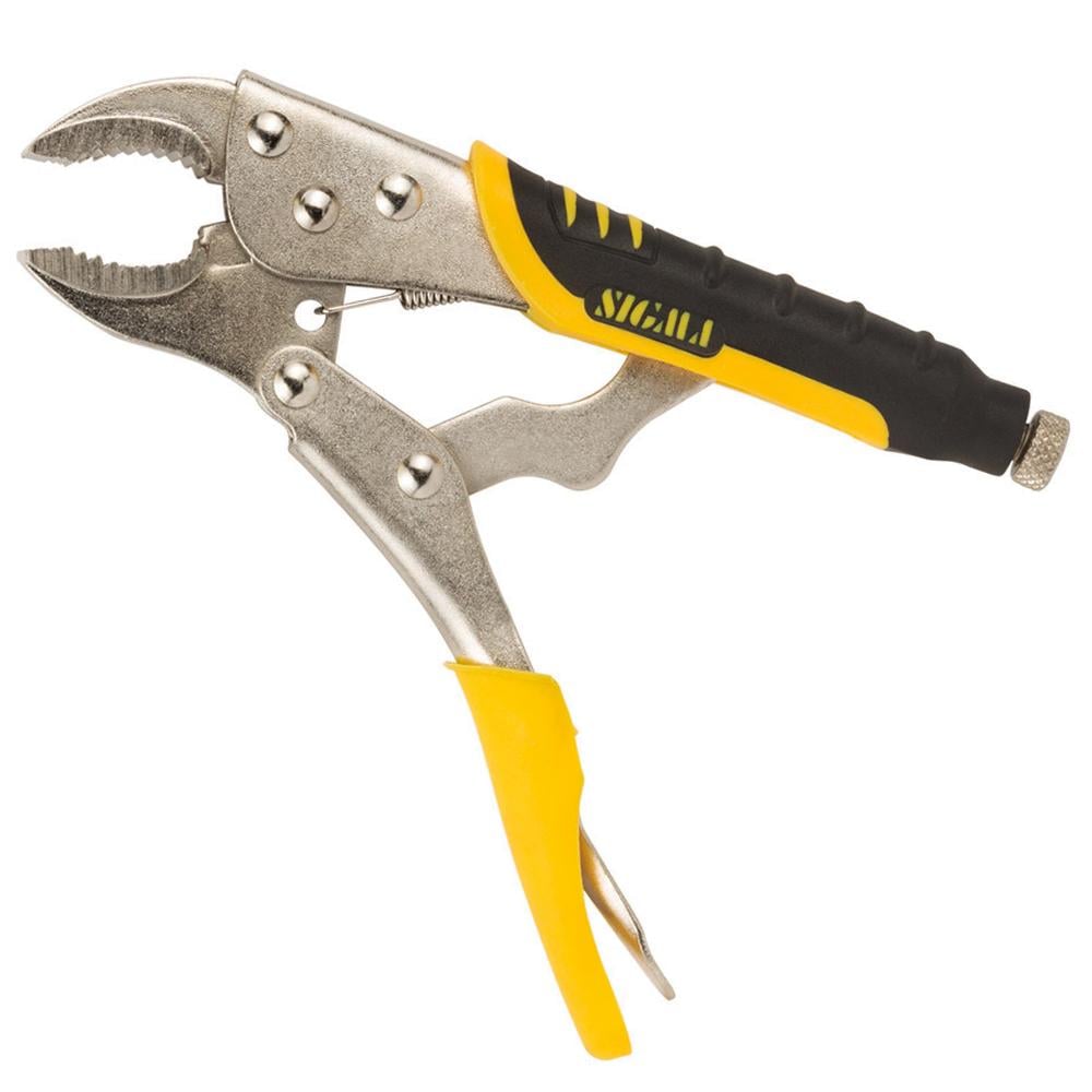 Клещи зажимные универсальные CrV прорезиненные ручки 180 мм (52282)