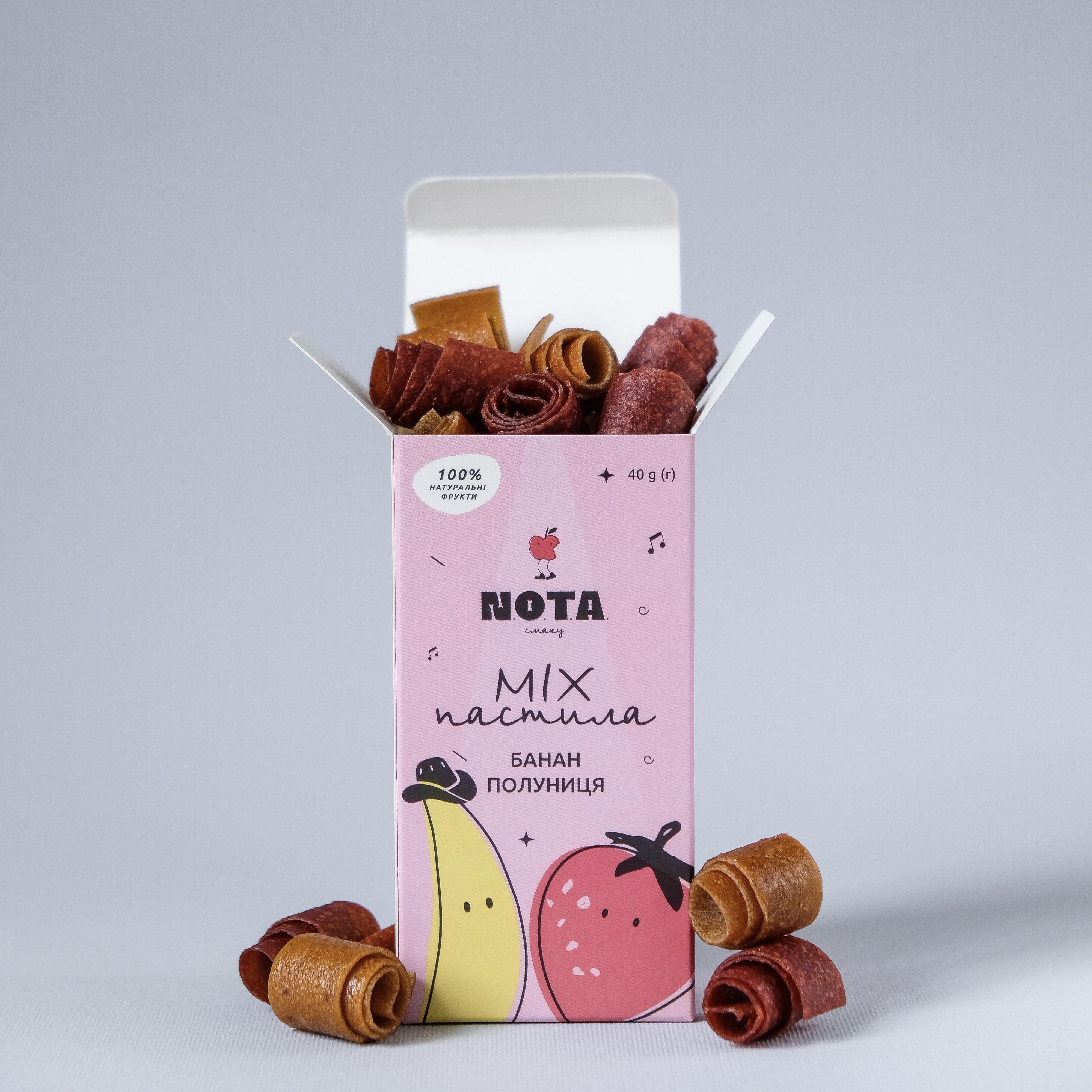 Пастила NOTAсмаку Микс Банан/Клубника 40 г (14327267)