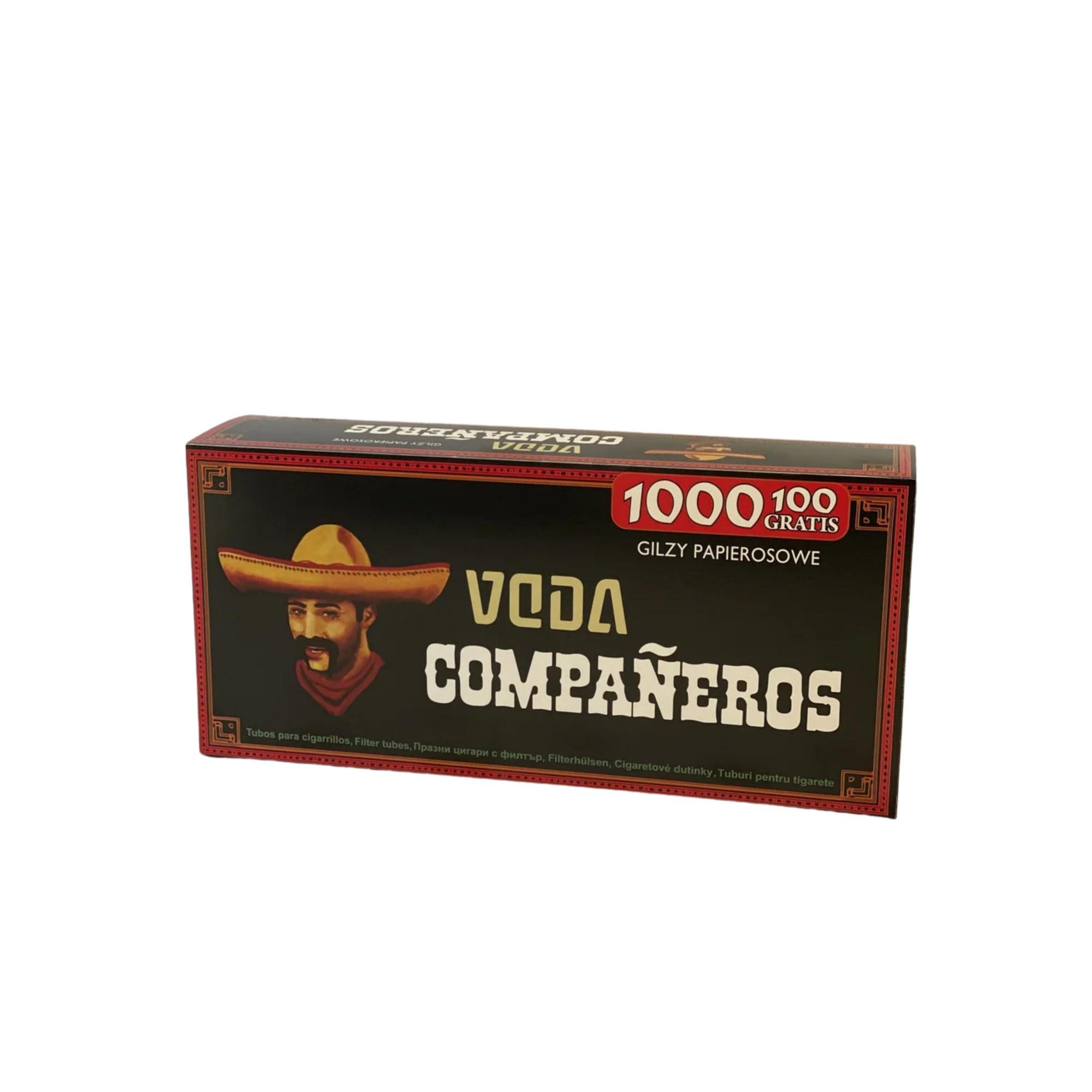 Гільзи для набивання сигарет Veda Companeros 1000 шт.