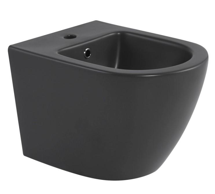 Биде подвесное Qtap Robin Anthracite (QT13551381GAN)