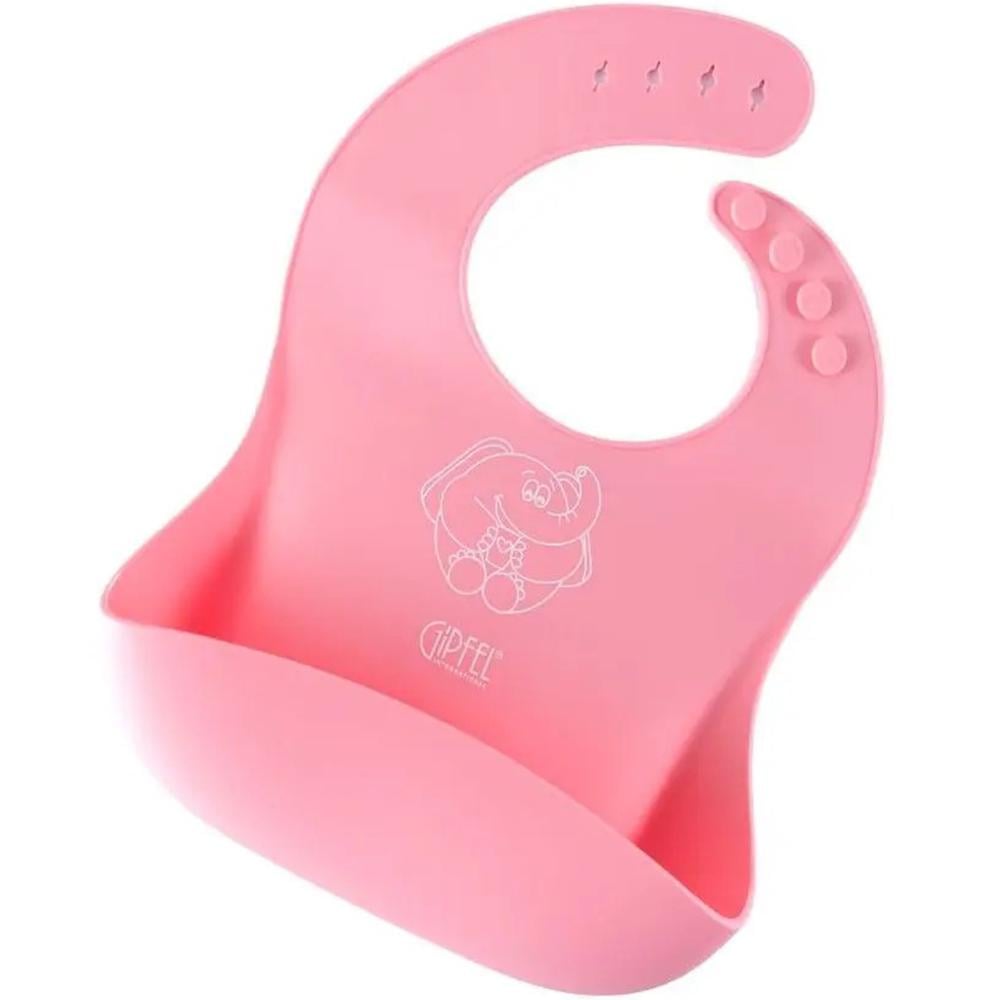 Нагрудник детский GIPFEL 27х21 см Розовый (0343)