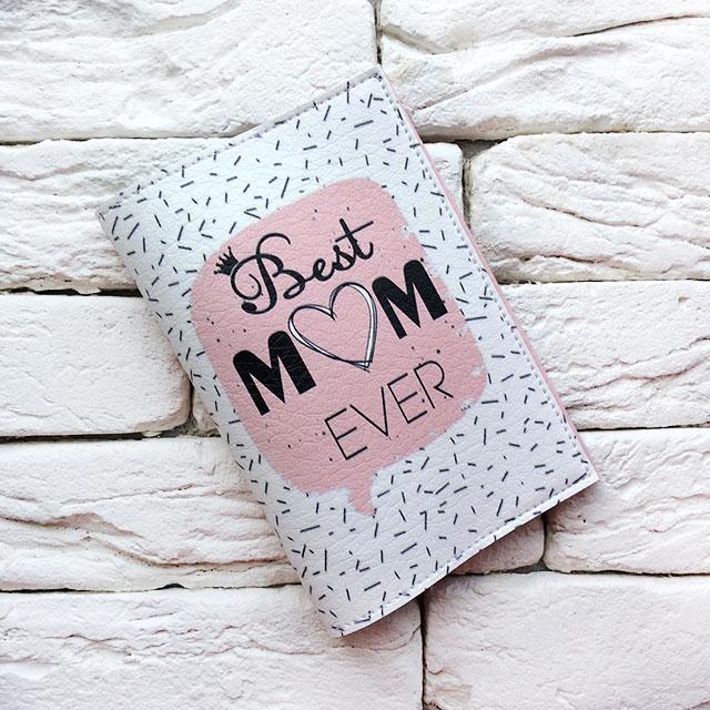 Обкладинка для паспорта Best ever mom (026)
