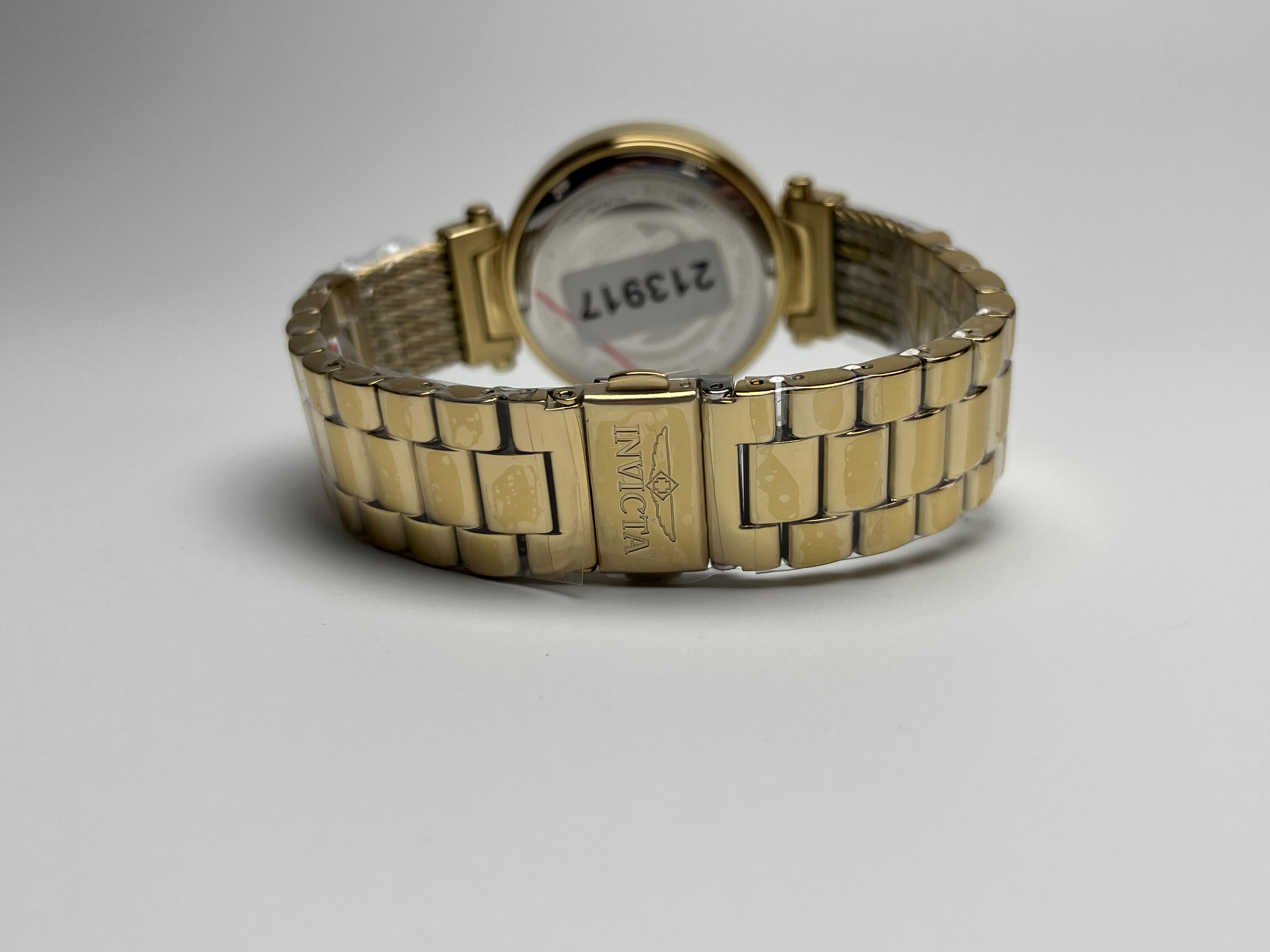 Наручний годинник жіночий Invicta 28917 Angel Crystal Золотистий (29068683) - фото 6 Наручний годинник жіночий Invicta 28917 Angel Crystal Золотистий (29068683) - фото 6