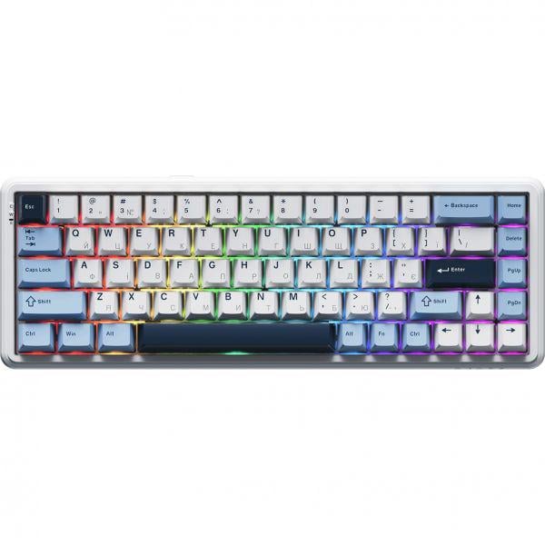 Клавиатура беспроводная Ajazz AK680 Max 8+8K Magnetic Switch White (AK680-M-BWD-A)