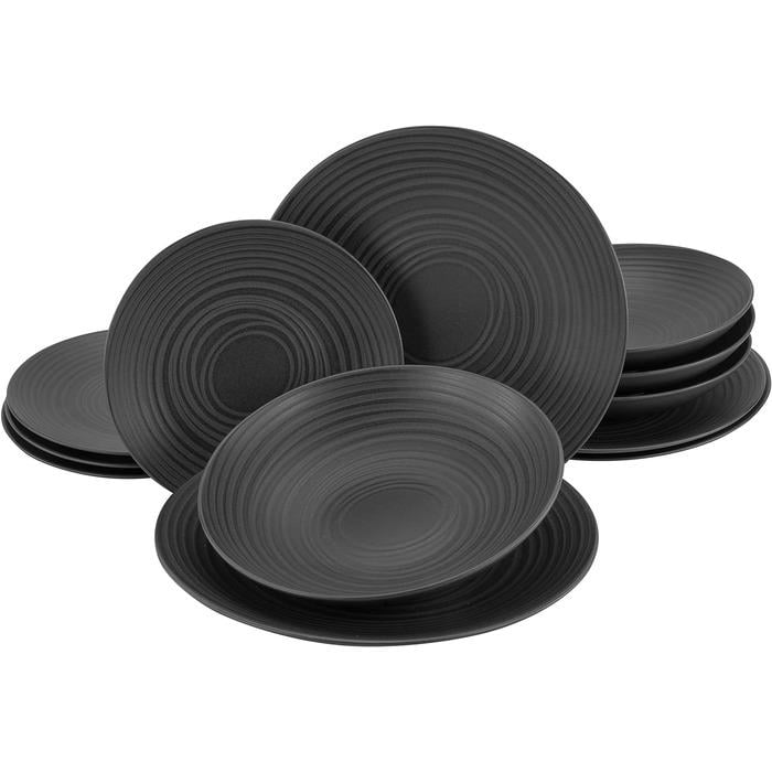 Набір тарілок Creatable Lava Stone на 4 персони 12 пр. (33497660)