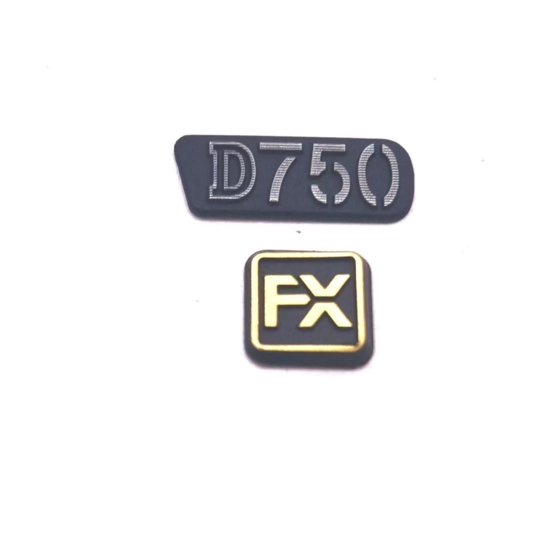Наклейка логотипу Logo D750 і FX для Nikon D750