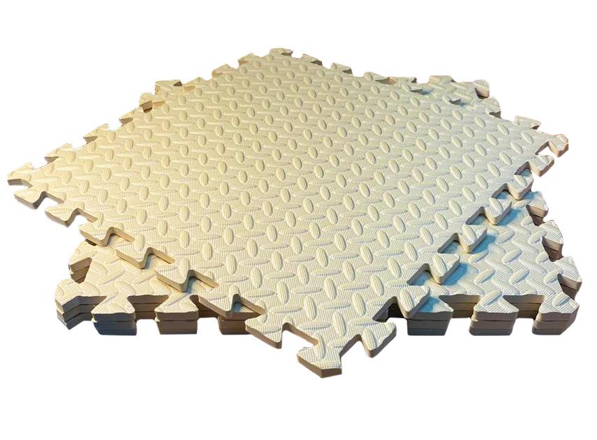 Підлога м'яка-пазл EVA 500х500х10 мм Бежевий (1994664055) - фото 6 Підлога м'яка-пазл EVA 500х500х10 мм Бежевий (1994664055) - фото 6