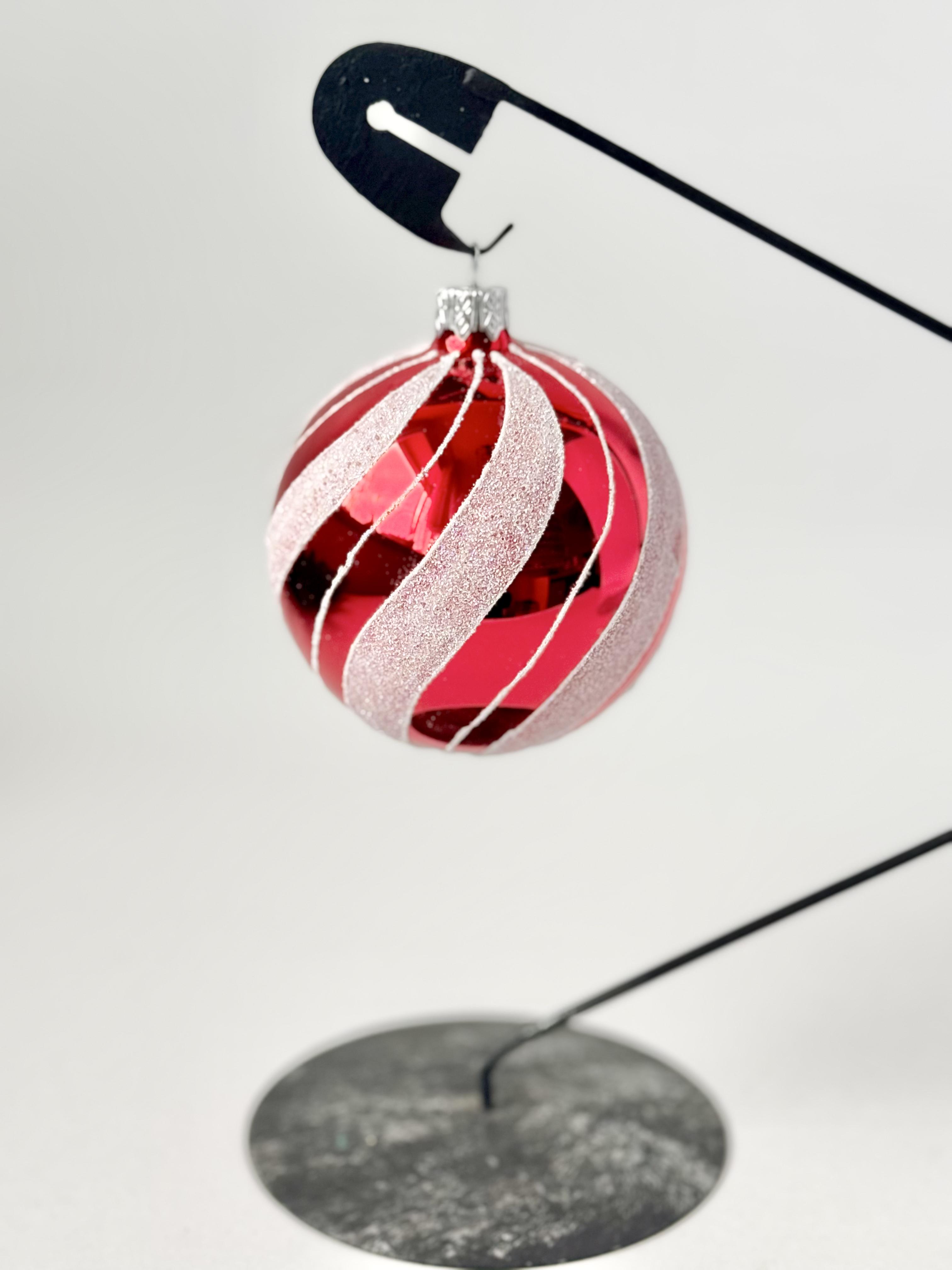 Куля новорічна скляна 80 мм (D80-21-23)