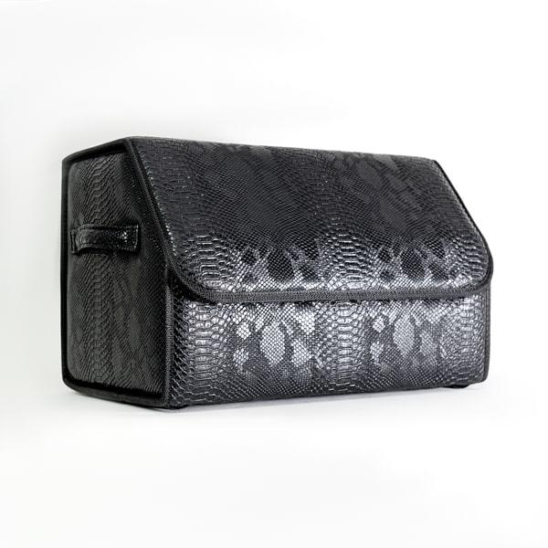 Сумка-органайзер в багажник CarsBAG 30x65x30 см Экокожа под черную змею (acb-1037-30х65х30-11)