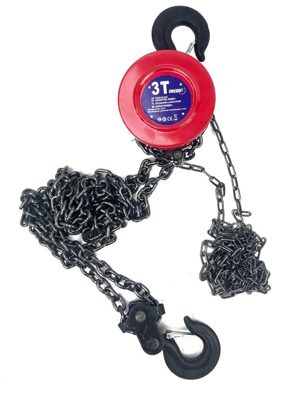 Таль ручна вантажна LEX ланцюгова 3 т 2,5 м (L3T) - фото 3