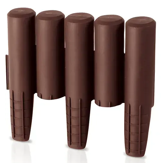 Бордюр садовий Prosperplast Palisada 2,7 м Коричневий (IPAL5-R222)