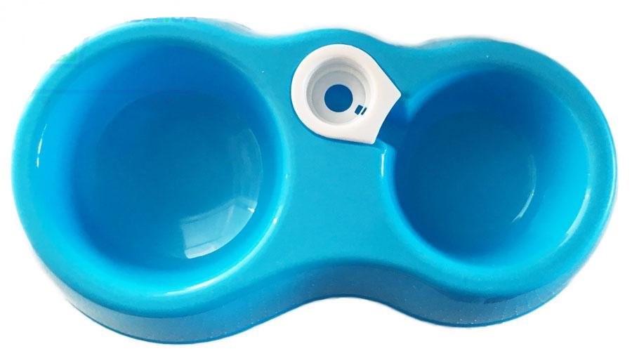 Миска двойная для животных пластиковая (2296438366) - фото 2