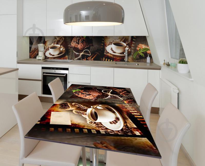 Наклейка 3Д виниловая на стол Zatarga «Кино и маффины» 600х1200 мм (Z184108st)