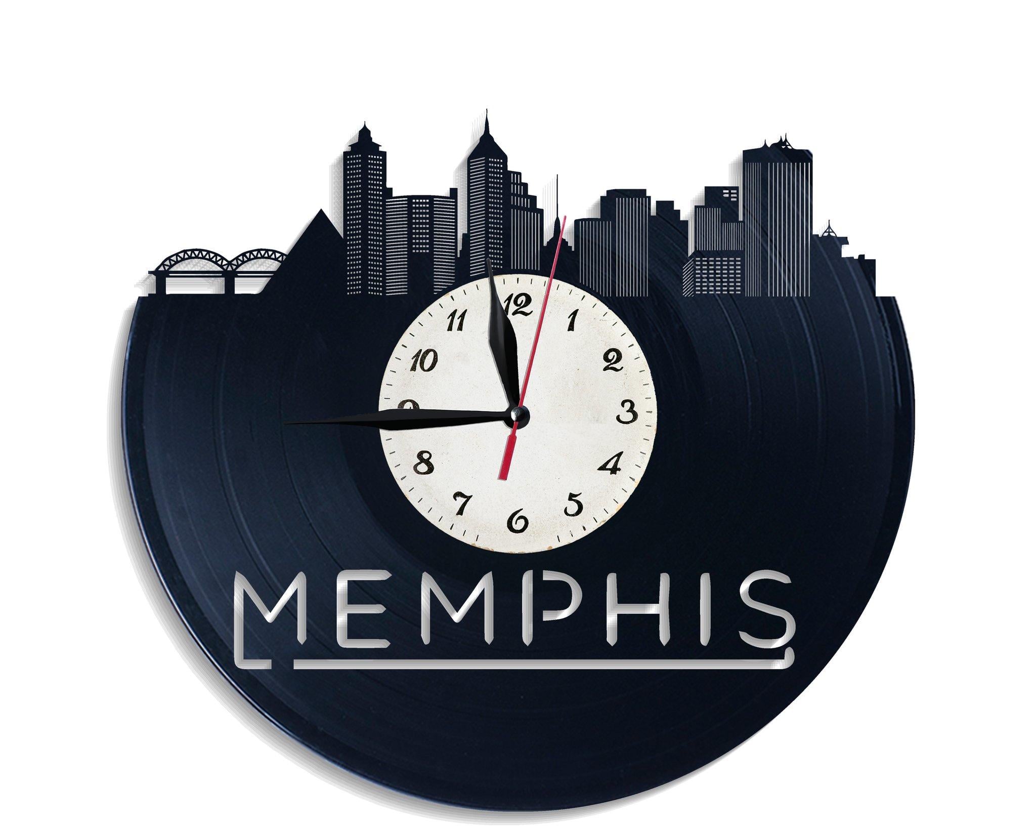 Часы настенные Мемфис 2735 из виниловой пластинки