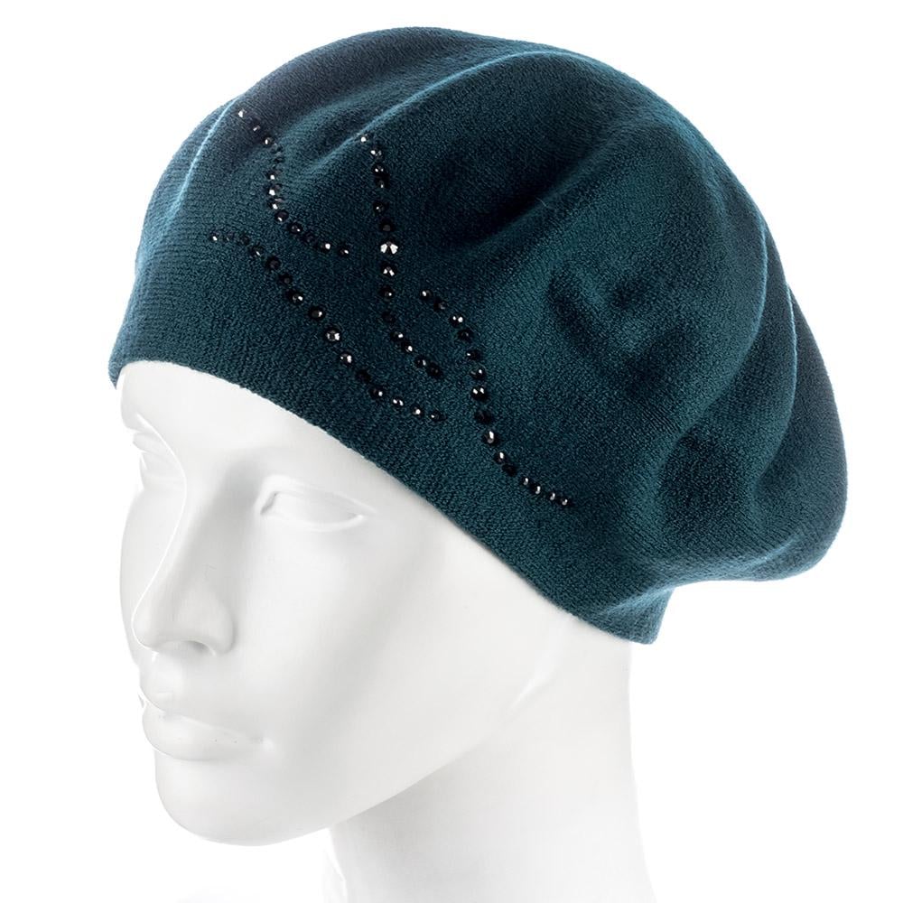 Берет женский Zolly ZH238 двойной шерстяной Зеленый (117765)