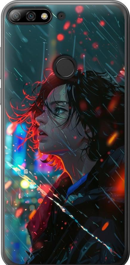 Чехол на Huawei Y7 Prime 2018 Ночные огни (6096u-1509-42517)