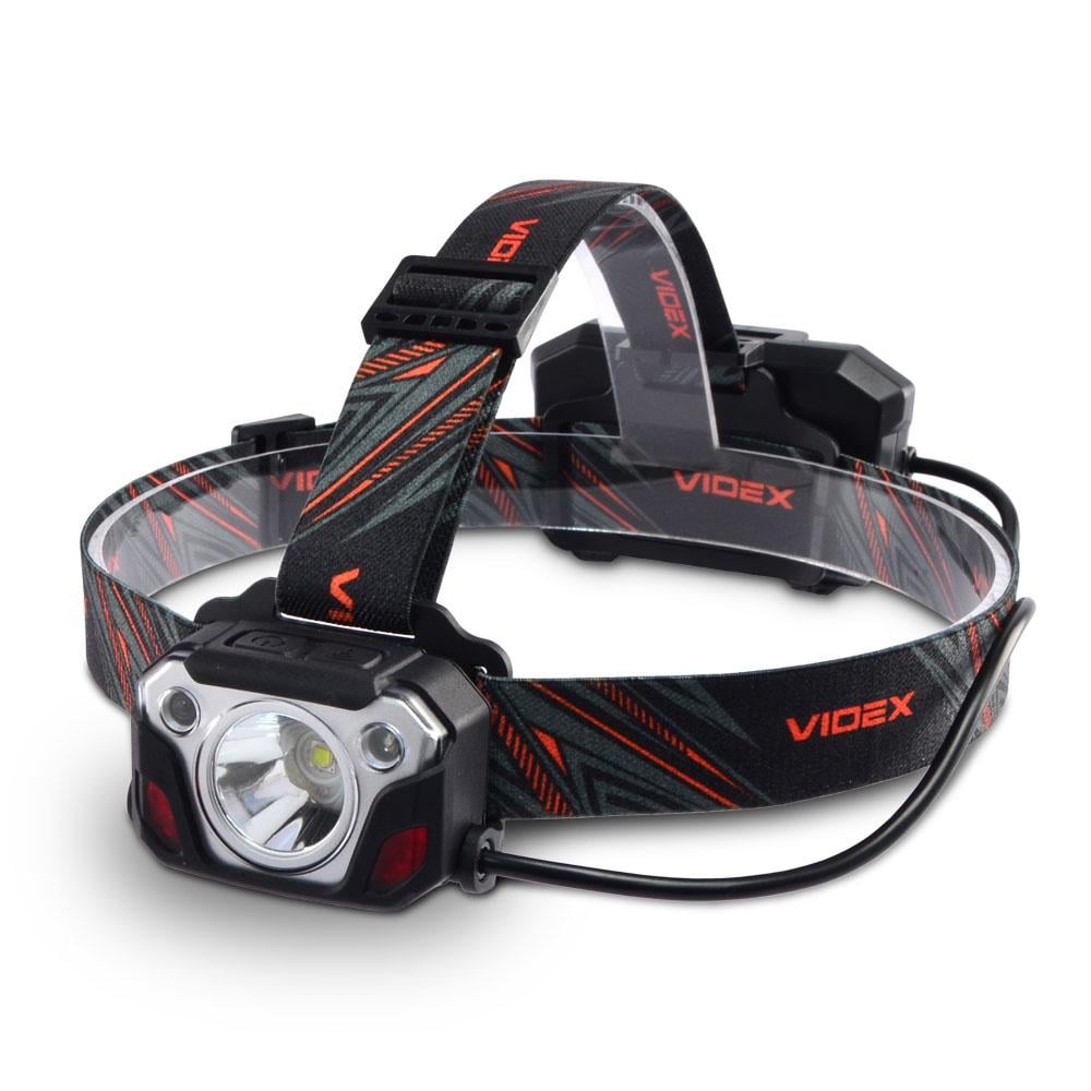 Фонарик налобный светодиодный VIDEX VLF-H056 1400Lm 6500K (26616) Фонарик налобный светодиодный VIDEX VLF-H056 1400Lm 6500K (26616)