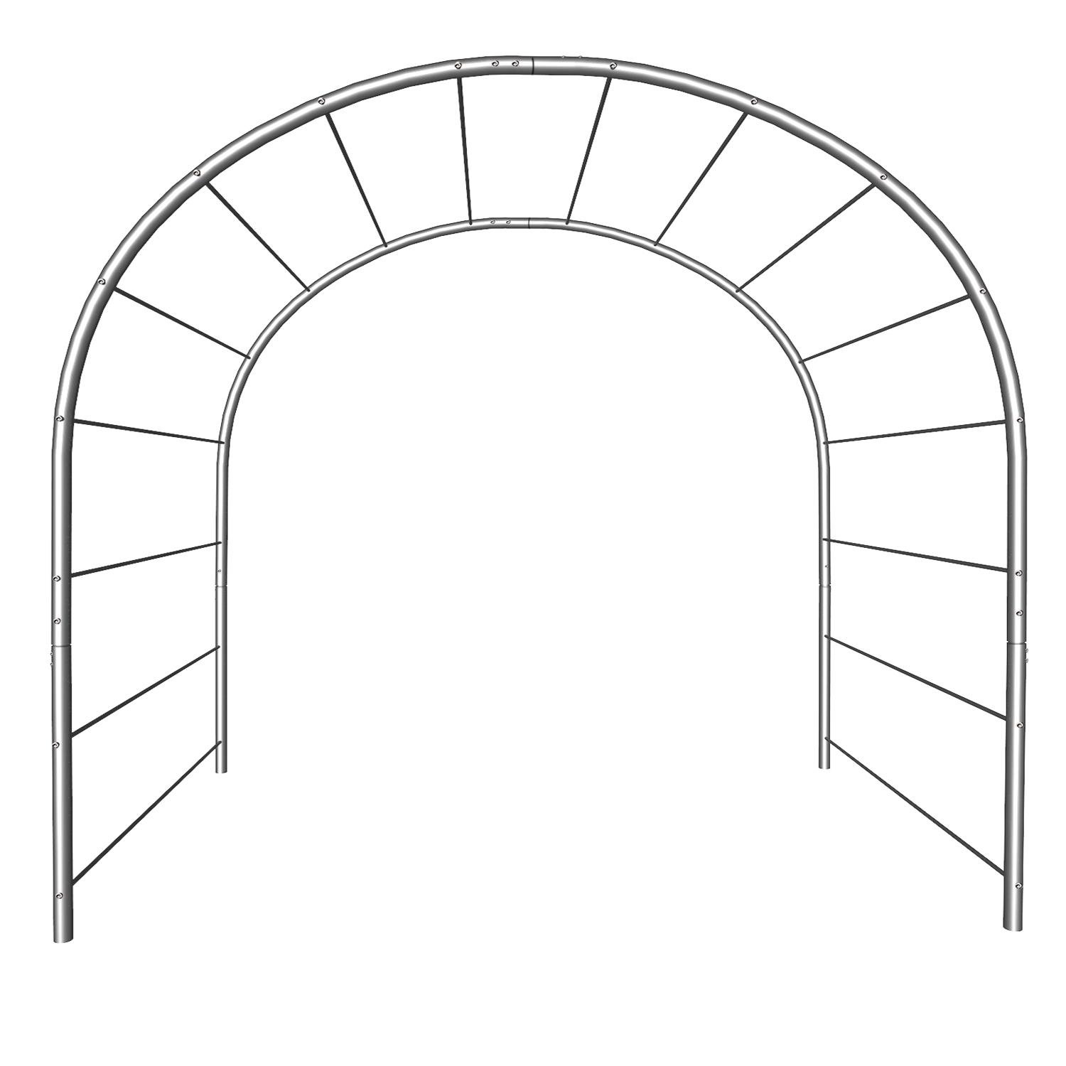 Опора для рослин арка садова 3000х2900х1500 мм d 28 мм/d 12 мм (АС-D28/D12-3000*2900*1500)