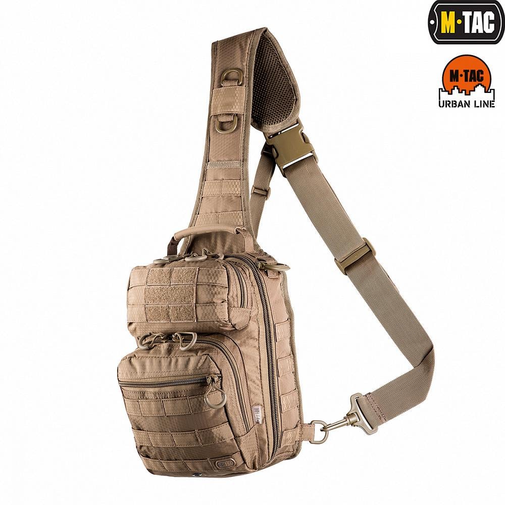 Сумка тактическая через плечо M-TAC Urban Line City Hunter Hexagon Bag Coyote (9158) - фото 11 Сумка тактическая через плечо M-TAC Urban Line City Hunter Hexagon Bag Coyote (9158) - фото 11