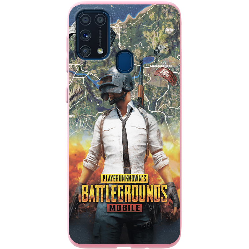 Чехол Boxface Samsung M315 Galaxy M31 PUBG Mobile Розовый силикон (39091-up2309-41818)