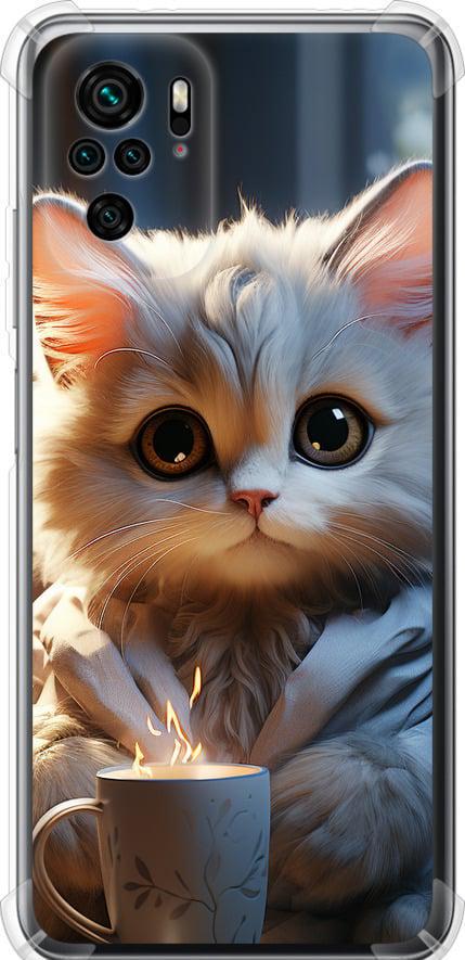 Чехол на Xiaomi Redmi Note 10 White cat (5646sp-2277-42517)