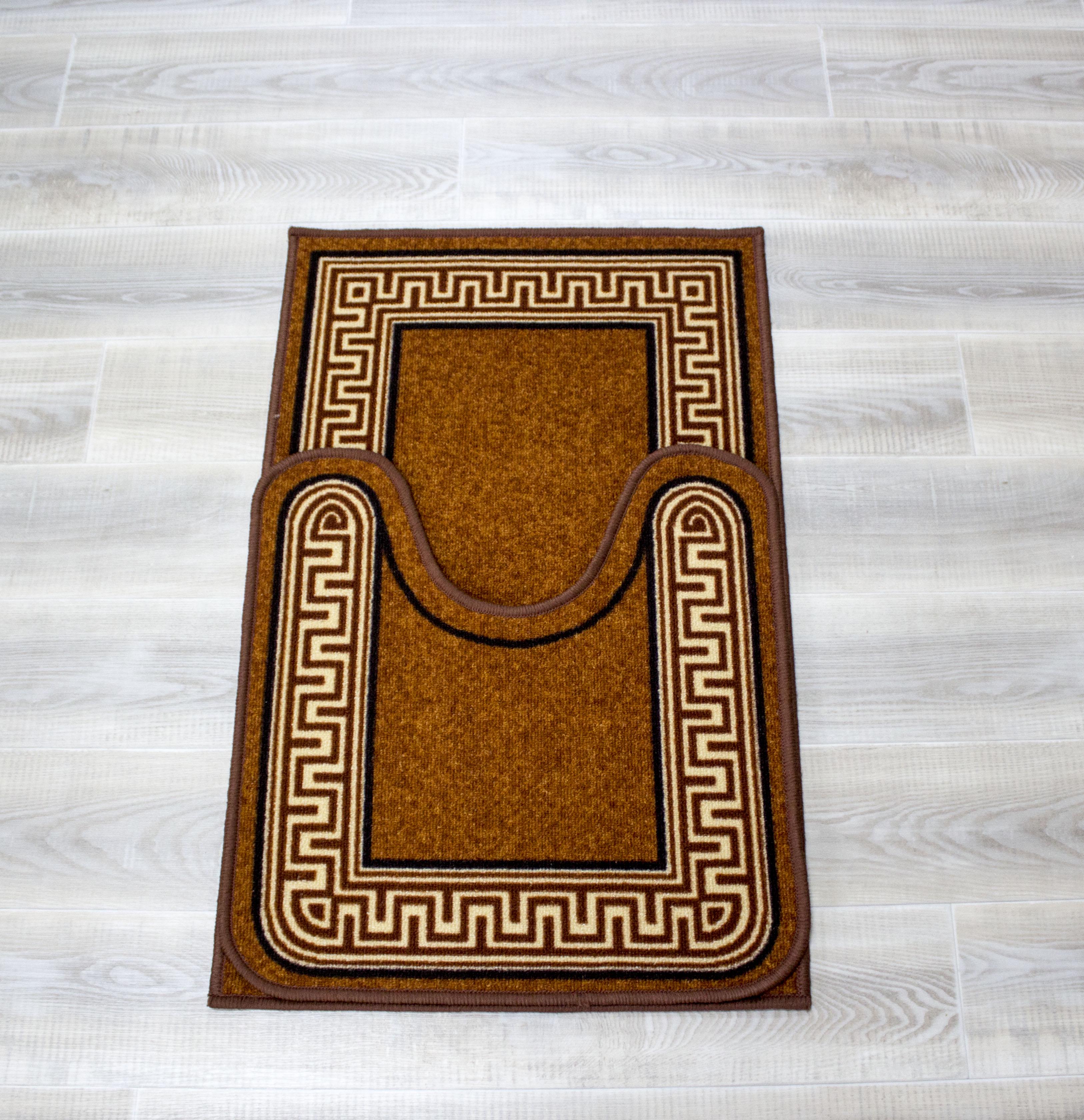 Набор для ванной комнаты Oriental Weavers Sosa Версаче 57x90/57x60 см Коричневый (007888) - фото 2 Набор для ванной комнаты Oriental Weavers Sosa Версаче 57x90/57x60 см Коричневый (007888) - фото 2