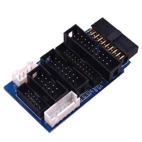 Плата переходник JTAG 20 pin 2,54 мм для J-Link ULINK2 (26815808)