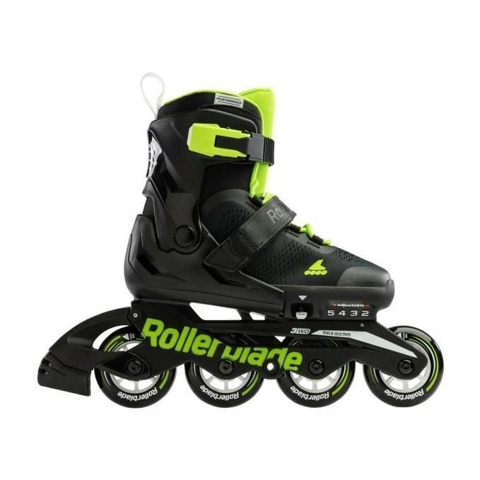 Ролики детские Rollerblade Microblade Black Green р. 28-32 Черный/Зеленый