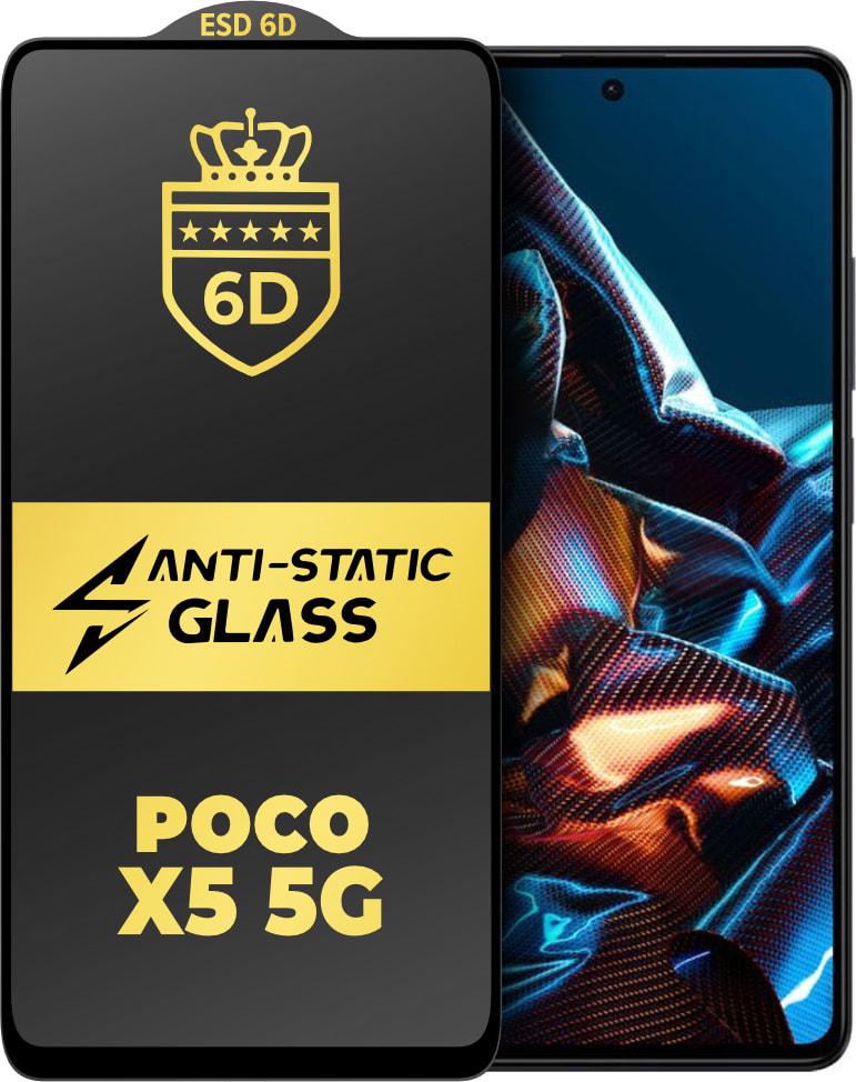 Стекло защитное 6D Anti-Static Xiaomi Poco X5 5G Glass Shield (33240)