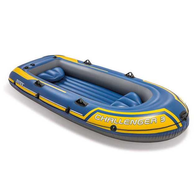 Човен надувний Intex Challenger 3 Set Тримісний з веслами/насосом 295x137x43 см (68370) - фото 2 Човен надувний Intex Challenger 3 Set Тримісний з веслами/насосом 295x137x43 см (68370) - фото 2