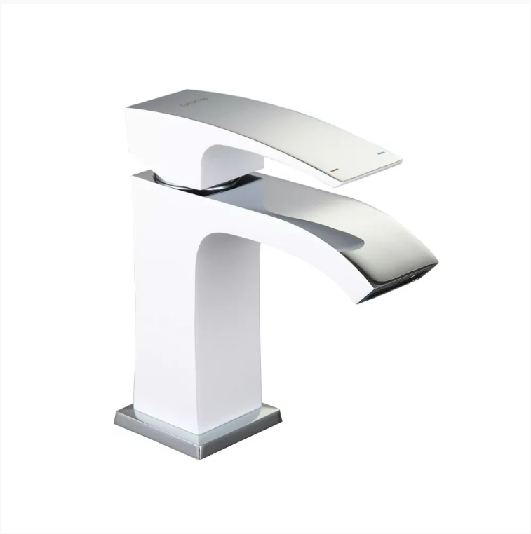 Смеситель для рукомойника GAPPO G1007-8 из латуни Белый/Хром (1033990)