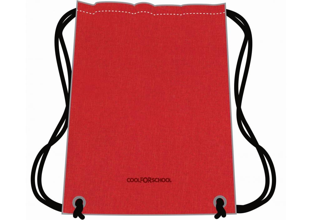 Сумка для обуви Cool For School 40х33 см красная (CF85758-03)
