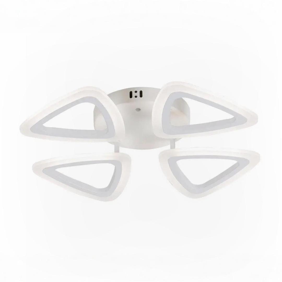 Люстра светодиодная Valeso с акриловыми плафонами 48W 3000-6500K Белый (G 2717/4 WT 48W)