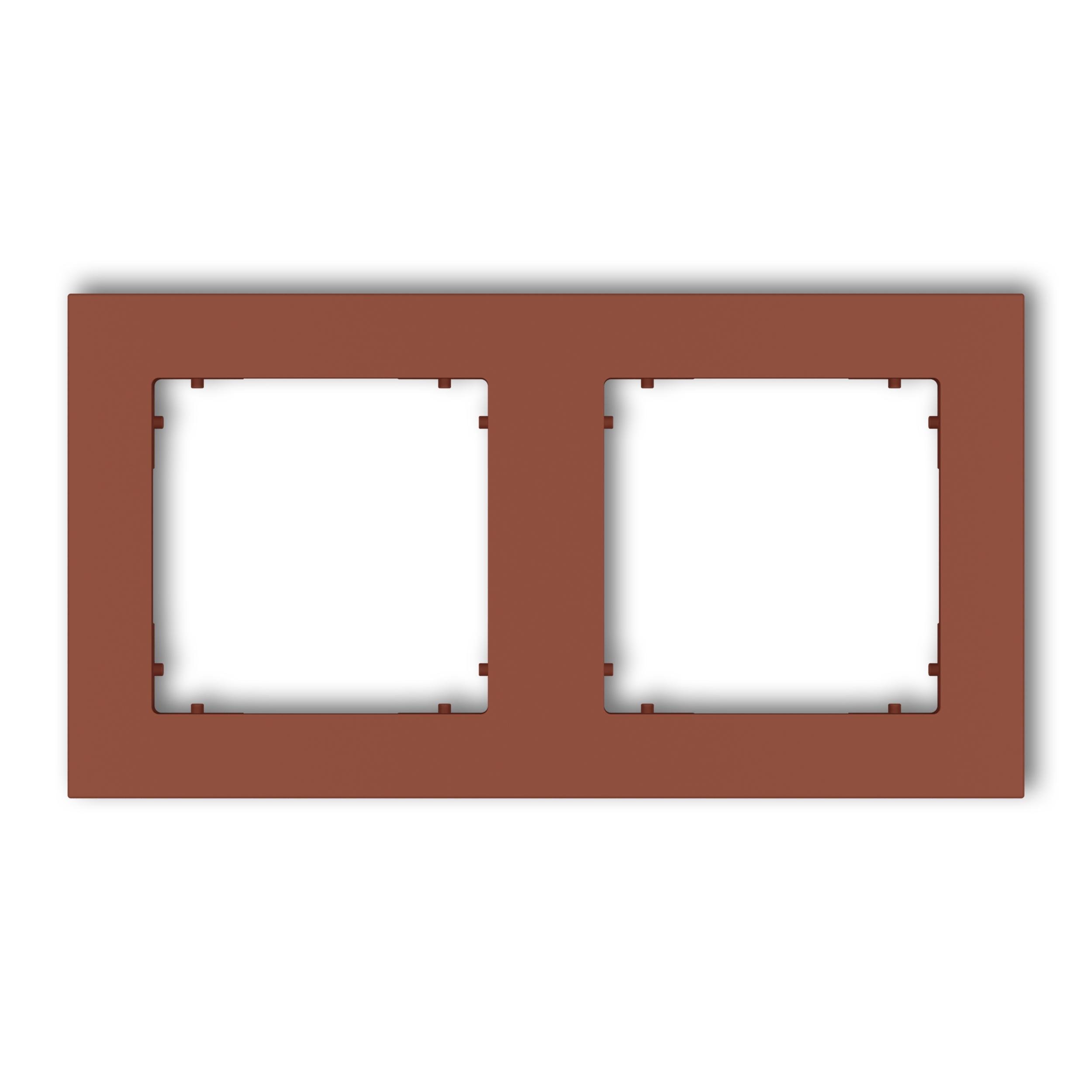 Рамка подвійна універсальна Karlik Mini Теракотовий (63MR-2)