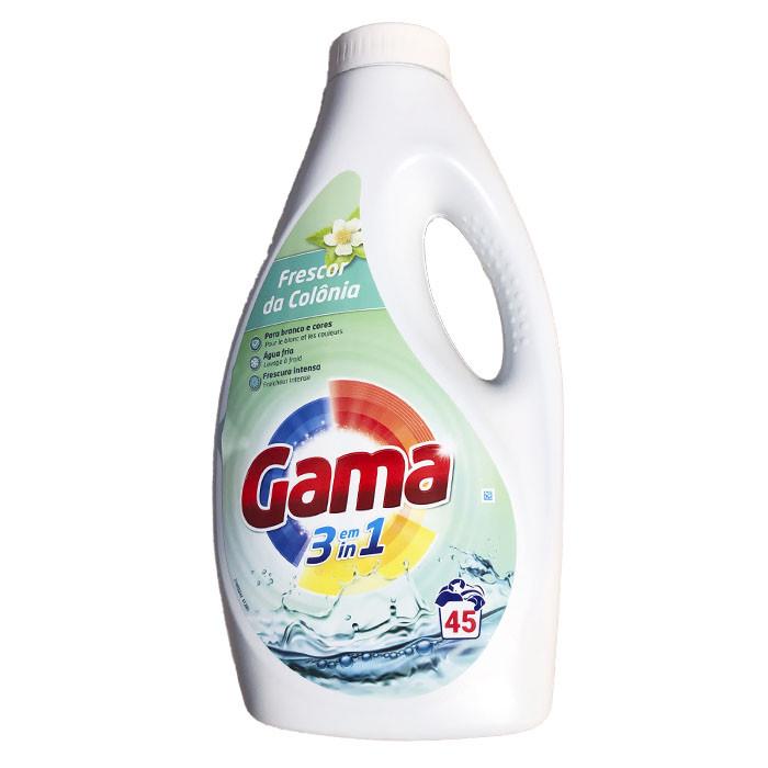 Гель для прання Gama 3в1 Інтенсивна свіжість 2 л 45 циклів прання (1919693194)