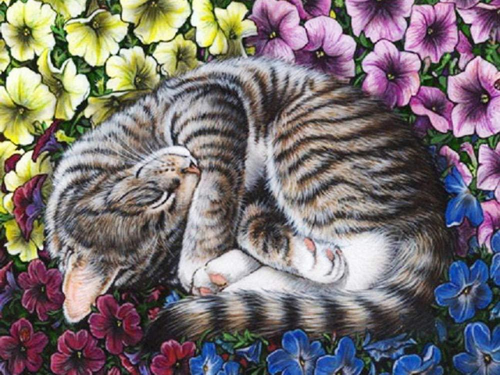 Алмазная мозаика Emerald Craft Кошка в клумбе 20x30 см (23659)